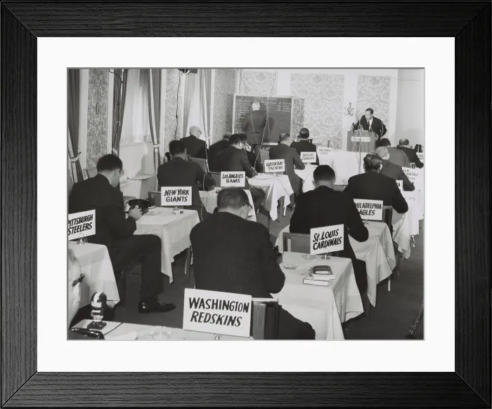 Framed Print : National Football League draft meeting in New York, Nov. 28, 1964 Framed Print : National Football League draft meeting in New York, Nov. 28, 1964