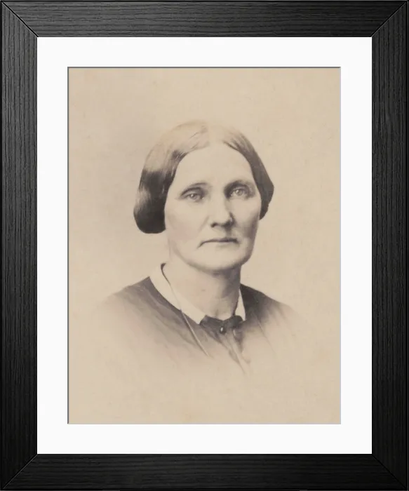 Framed Print : Mary Ann Ball Bickerdyke was a Quaker, US Civil War nurse, hospital administrator, agent for the U. S. Sanitary Commission (USSC)