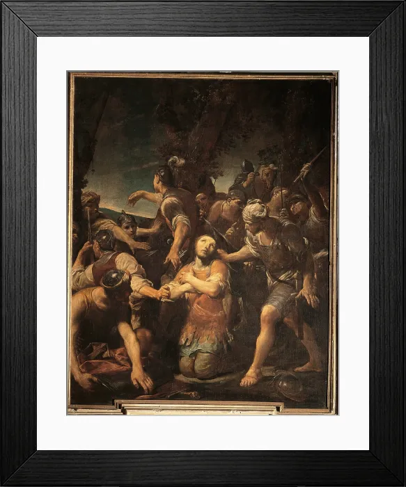 Framed Print : Saint Alexander brought to his Martyrdom, by Giuseppe Maria Crespi also known as Spagnolo, 1729, 18th Century, oil on canvas - Italy, Lombardy, Bergamo, San Paolo d'Argon