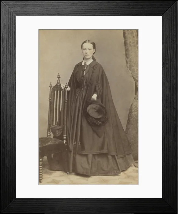 Framed Print : Caroline Carrie Nichols Lacy was a Union Army nurse during the US Civil War. She married Lt. George W. Lacy, assistant superintendent of Freedmens Camps, on April 1864