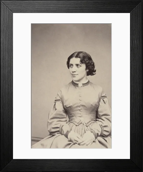 Framed Print : Anna Elizabeth Dickinson was a popular orator and lecture in the 1860s