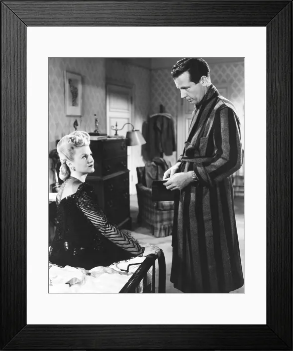 Framed Print : MURDER, MY SWEET, from left: Claire Trevor, Dick Powell, 1944 Framed Print : MURDER, MY SWEET, from left: Claire Trevor, Dick Powell, 1944