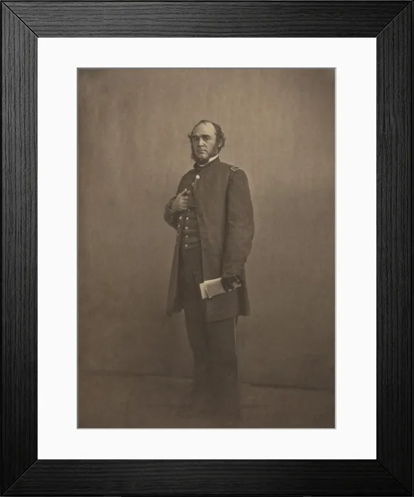Framed Print : Major Montgomery C. Meigs, US Army General Staff, March 1861. Upon his 1836 graduation from West Point, Meigs was assigned to the Army Corps of Engineers
