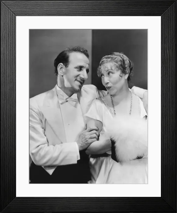 Framed Print : HOLLYWOOD PARTY, from left: Jimmy Durante, Polly Moran, 1934