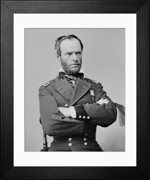 Framed Print : Major General William T. Sherman, Commander of the Armies of Tennessee and Georgia during the US Civil War Framed Print : Major General William T. Sherman, Commander of the Armies of Tennessee and Georgia during the US Civil War