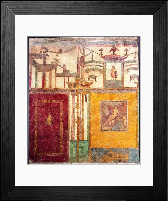 Framed Print : Wall with Narcissus, by unknown artist, 62-79, 1st Century A.D. ripped fresco, 230 x 200 cm - Italy, Campania, Naples, National Archaeological Museum, Room LXVIII, inv. 9701 Framed Print : Wall with Narcissus, by unknown artist, 62-79, 1st Century A.D. ripped fresco, 230 x 200 cm - Italy, Campania, Naples, National Archaeological Museum, Room LXVIII, inv. 9701