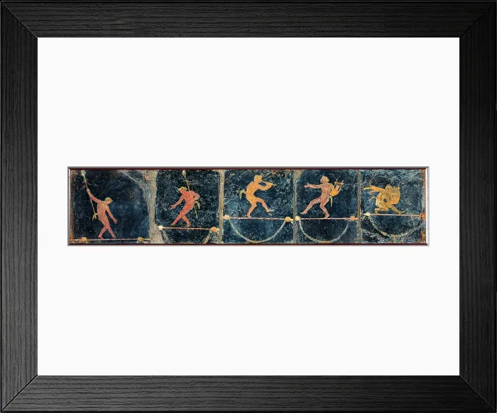 Framed Print : Sylens, by unknown artist, 1-37, 1st Century A.D. ripped fresco, 25 x 113 cm - Italy, Campania, Naples, National Archaeological Museum, Room LXVIII, inv. 9119 Framed Print : Sylens, by unknown artist, 1-37, 1st Century A.D. ripped fresco, 25 x 113 cm - Italy, Campania, Naples, National Archaeological Museum, Room LXVIII, inv. 9119