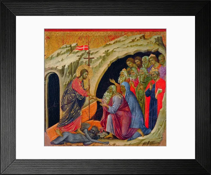 Framed Print : The Maest, front, by Duccio di Buoninsegna, 1308 - 1311, 14th Century, tempera on panel - Italy, Tuscany, Siena, Cathedral