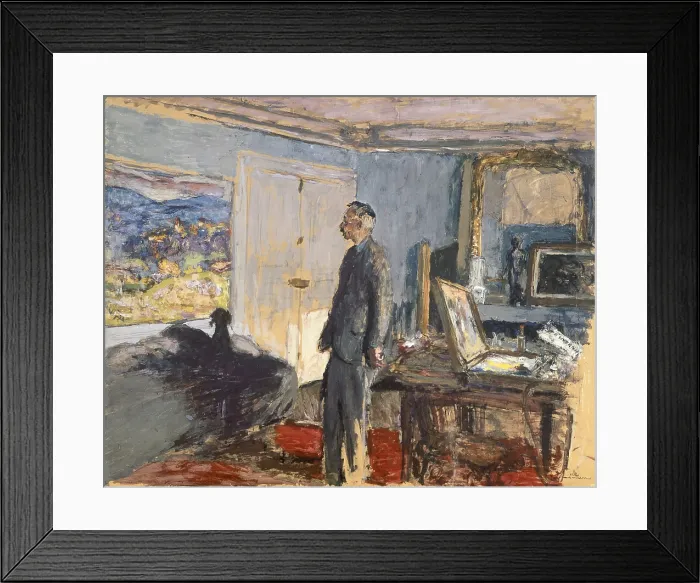Framed Print : Sketch of the Portrait of Pierre Bonnard, by Edouard Vuillard, 1930, 20th Century, oil on cardboard - France, Paris, Muse d'Art Moderne de la Ville de Paris