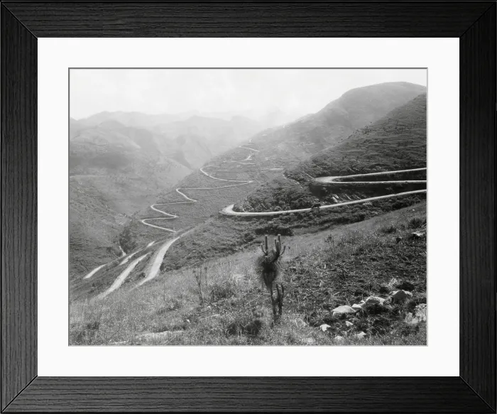 Framed Print : The Burma Road between Kinming and Kweiyung, China. June 1944. The winding road over mountains was the only overland supply route to China during World War 2. (BSLOC_2014_10_136) Framed Print : The Burma Road between Kinming and Kweiyung, China. June 1944. The winding road over mountains was the only overland supply route to China during World War 2. (BSLOC_2014_10_136)
