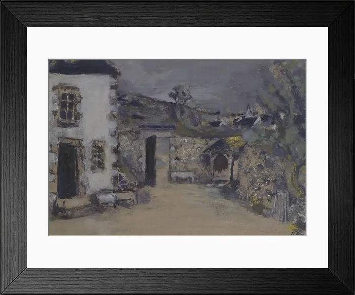 Framed Print : The Farm, by Edouard Vuillard, 1940, 20th Century, oil on canvas - Sweden, Stockholm, Nationalmuseum - National Museum of Fine Arts. Whole artwork view Framed Print : The Farm, by Edouard Vuillard, 1940, 20th Century, oil on canvas - Sweden, Stockholm, Nationalmuseum - National Museum of Fine Arts. Whole artwork view