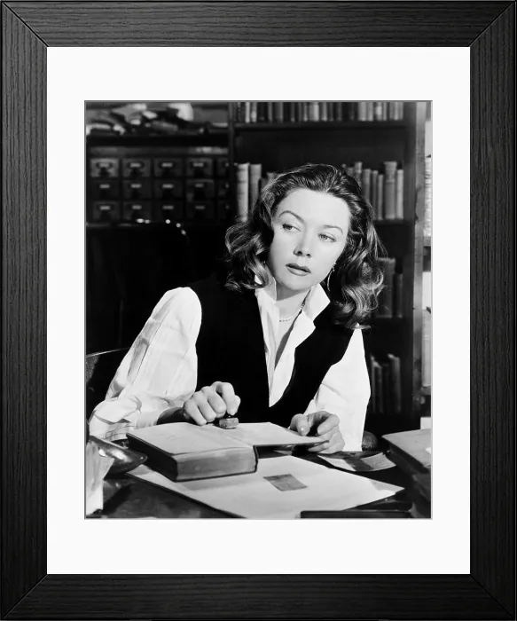 Framed Print : THE MAN WHO NEVER WAS, Gloria Grahame, 1956, TM and copyright 20th Century Fox Film Corp. All rights reserved / Courtesy: Everett Collection