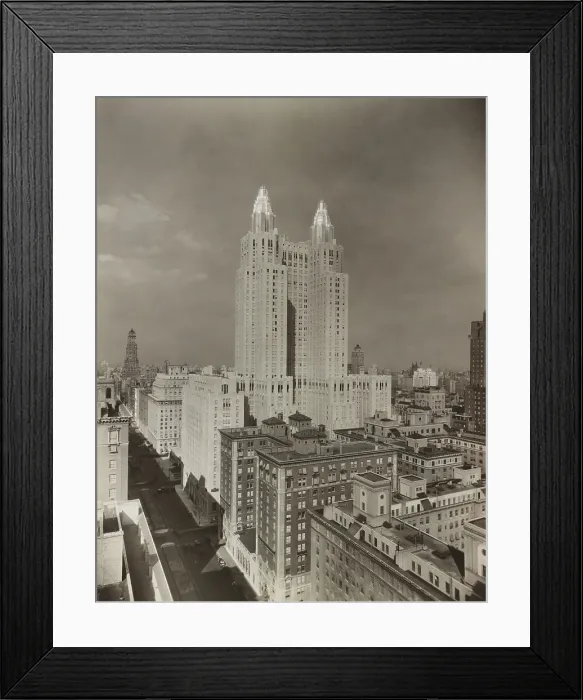 Framed Print : New Waldorf-Astoria Hotel, in New York City in 1931. The 47-story Art Deco building was designed by architects Schultze and Weaver. (BSLOC_2015_14_198)