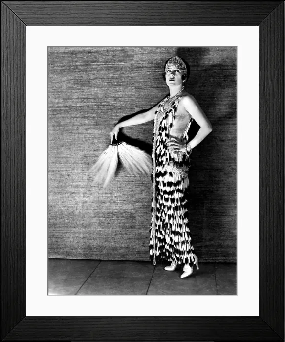 Framed Print : MY AMERICAN WIFE, Gloria Swanson, in a gown made from 3, 000 ermine tails, 1922 Framed Print : MY AMERICAN WIFE, Gloria Swanson, in a gown made from 3, 000 ermine tails, 1922