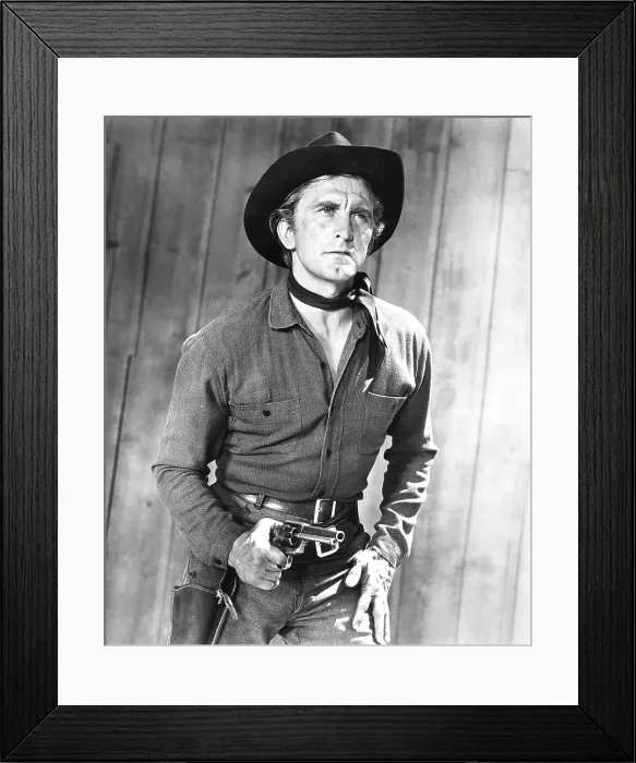 Framed Print : MAN WITHOUT A STAR, Kirk Douglas, 1955
