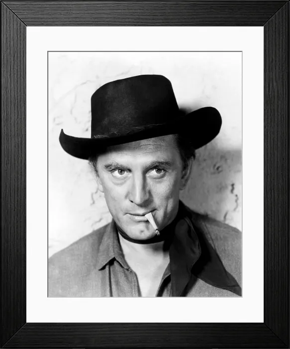 Framed Print : MAN WITHOUT A STAR, Kirk Douglas, 1955