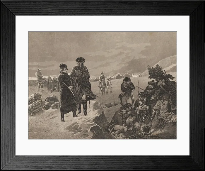 Framed Print : American Revolution. Valley Forge, Pennsylvania, Winter 1777