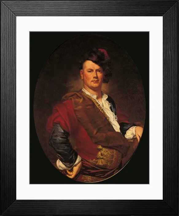 Framed Print : Portrait of a gentleman, by Vittore Ghislandi also known as Fra Galgario, 1720, 18th Century, oil on canvas - Private collection. Whole artwork view Framed Print : Portrait of a gentleman, by Vittore Ghislandi also known as Fra Galgario, 1720, 18th Century, oil on canvas - Private collection. Whole artwork view