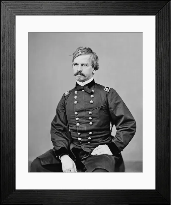 Framed Print : Major General Nathaniel Banks, Commander of the Department of the Gulf, was a political general in the Union army during the US Civil War