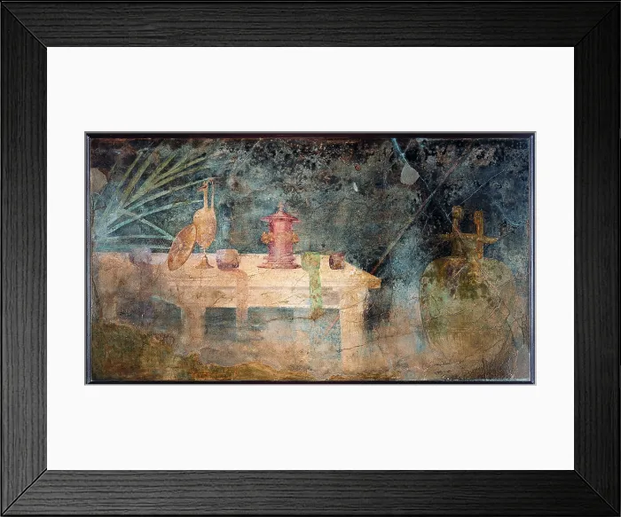 Framed Print : Sport Canteen, by unknown artist, 60 c. 1st Century B.C. ripped fresco, 123 x 222 cm - Italy, Campania, Naples, National Archaeological Museum, Room LXVII, inv. s.n.6