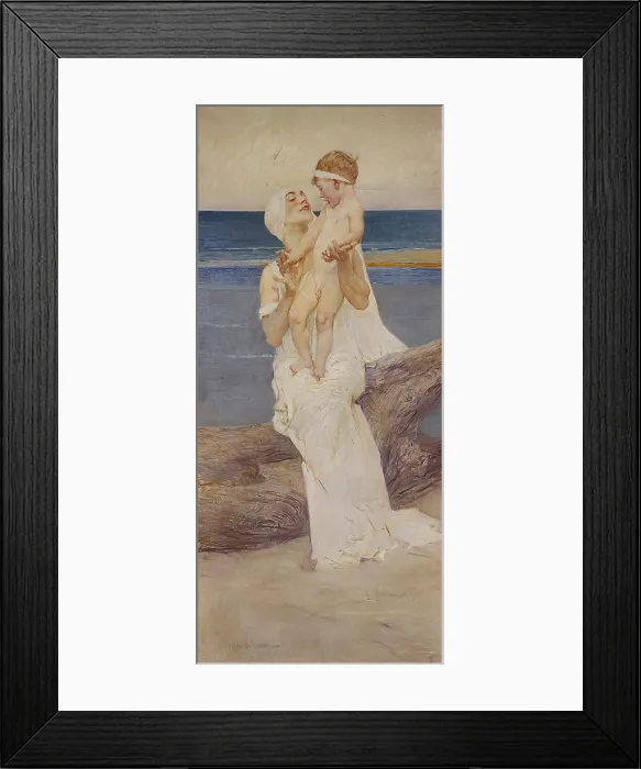 Framed Print : Mother and son (Madre e figlio), by Giulio Aristide Sartorio, 1926, 20th Century, oil on canvas - Private Collection. Whole artwork view Framed Print : Mother and son (Madre e figlio), by Giulio Aristide Sartorio, 1926, 20th Century, oil on canvas - Private Collection. Whole artwork view