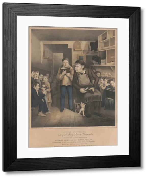 Framed Print : Memorial portrait for John Pounds, of St. Street, Portsmouth, England. While making his living as a cobbler, he used his workshop as a school for children of the poor, 1820-1840 Framed Print : Memorial portrait for John Pounds, of St. Street, Portsmouth, England. While making his living as a cobbler, he used his workshop as a school for children of the poor, 1820-1840
