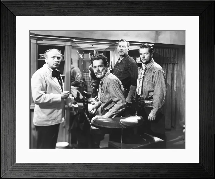 Framed Print : MY DARLING CLEMENTINE, from left: Ben Hall, Henry Fonda as Wyatt Earp, Ward Bond, Tim Holt, 1946. TM & copyright 20th Century Fox Film Corp Framed Print : MY DARLING CLEMENTINE, from left: Ben Hall, Henry Fonda as Wyatt Earp, Ward Bond, Tim Holt, 1946. TM & copyright 20th Century Fox Film Corp