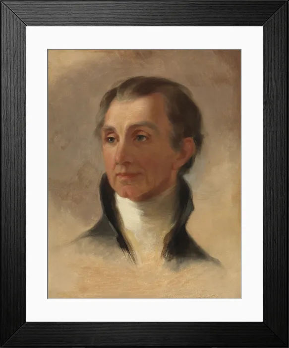 Framed Print : President James Monroe, by Thomas Sully, 1829, 4 years after he left the presidency