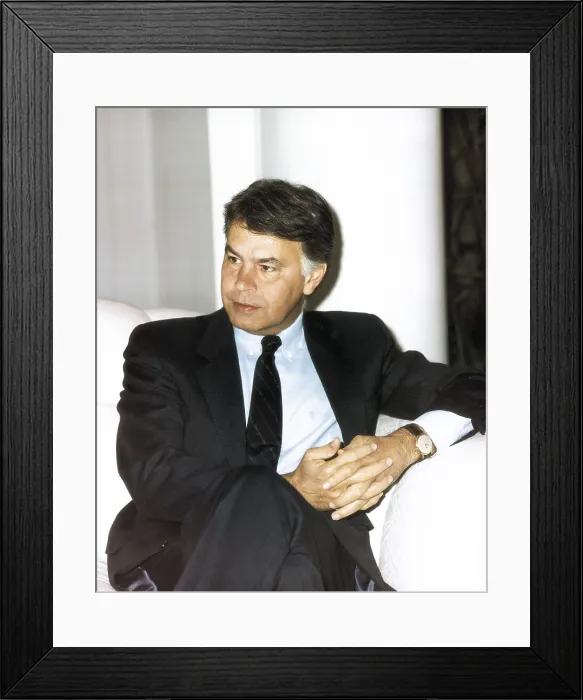 Framed Print : GONZALEZ MARQUEZ, Felipe (1942). Spanish socialist politician, president of the Government (1982-1996). AISA / Everett Collection**US SALES ONLY**