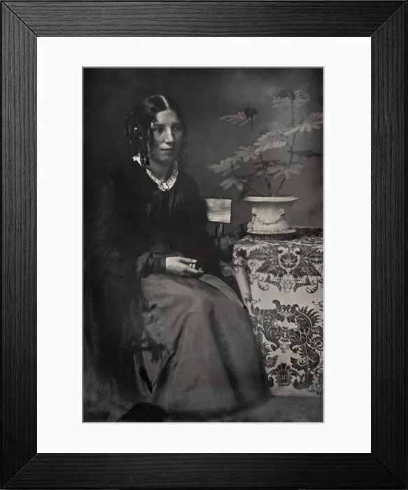 Framed Print : Harriet Beecher Stowe in the 1850s, the decade she achieved international fame for her anti-slavery novel, UNCLE TOMS CABIN. Photo by Southworth and Hawes (BSLOC_2019_2_112) Framed Print : Harriet Beecher Stowe in the 1850s, the decade she achieved international fame for her anti-slavery novel, UNCLE TOMS CABIN. Photo by Southworth and Hawes (BSLOC_2019_2_112)