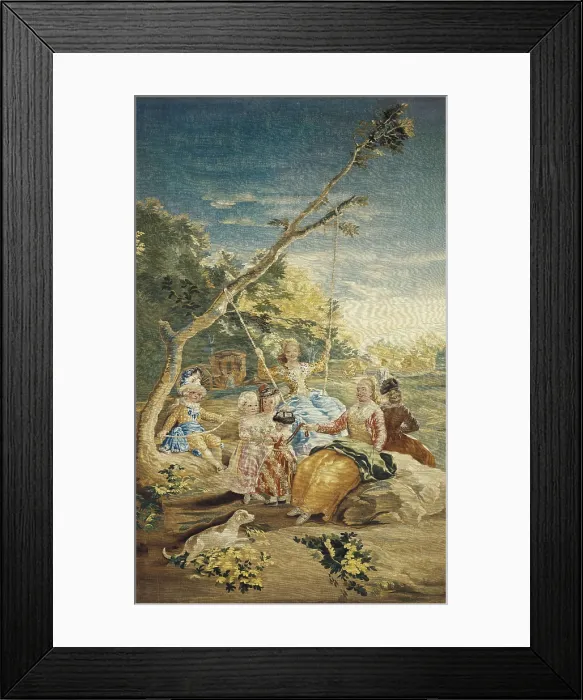 Framed Print : GOYA Y LUCIENTES, Francisco de (1746-1828). The Swing. s.XIX. SPAIN. Madrid. Royal Palace. Tapestry. AISA / Everett Collection**US SALES ONLY** Framed Print : GOYA Y LUCIENTES, Francisco de (1746-1828). The Swing. s.XIX. SPAIN. Madrid. Royal Palace. Tapestry. AISA / Everett Collection**US SALES ONLY**
