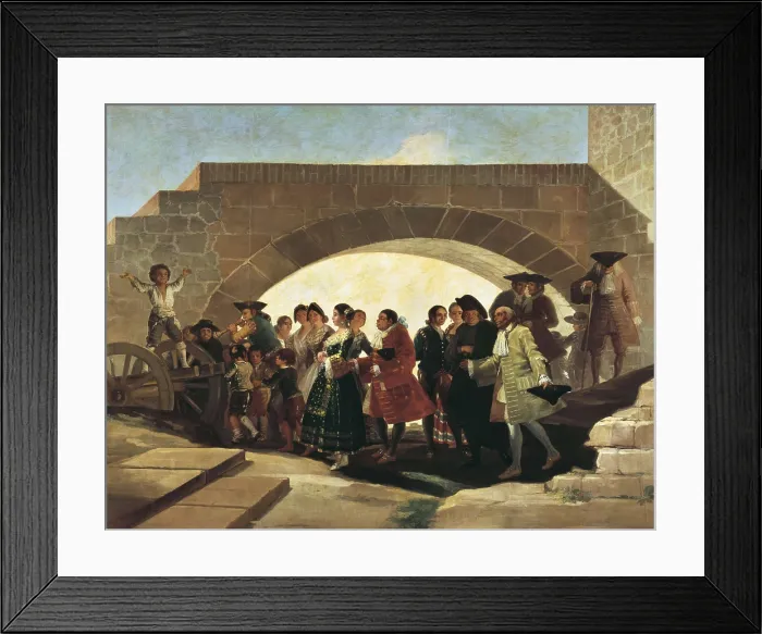 Framed Print : GOYA Y LUCIENTES, Francisco de (1746-1828). The Wedding. 1791 - 1792. Painted for the King's Study at El Escorial. The tapestry is preserved at El Pardo. Oil on canvas. SPAIN Framed Print : GOYA Y LUCIENTES, Francisco de (1746-1828). The Wedding. 1791 - 1792. Painted for the King's Study at El Escorial. The tapestry is preserved at El Pardo. Oil on canvas. SPAIN
