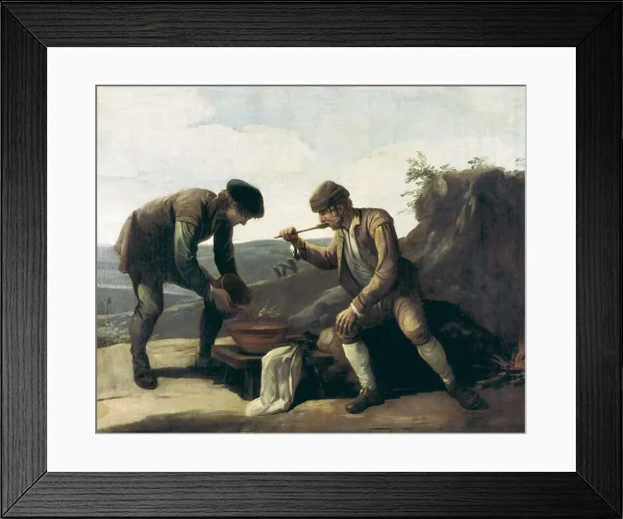 Framed Print : The Sopa Boba or the Breakfast. 18th c. Anonymous. Oil on canvas. SPAIN. Madrid. Lzaro Galdiano Foundation. AISA / Everett Collection**US SALES ONLY** Framed Print : The Sopa Boba or the Breakfast. 18th c. Anonymous. Oil on canvas. SPAIN. Madrid. Lzaro Galdiano Foundation. AISA / Everett Collection**US SALES ONLY**