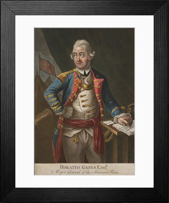 Framed Print : General Horatio Gates served in the American Continential Army during the American Revolution Framed Print : General Horatio Gates served in the American Continential Army during the American Revolution