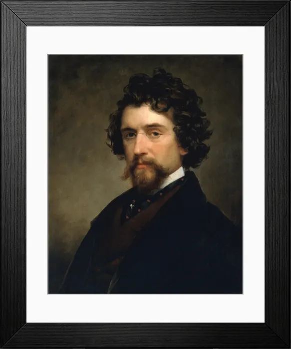 Framed Print : MATHEW B. BRADY, by Charles Loring Elliott, 1857, American painting, oil on canvas