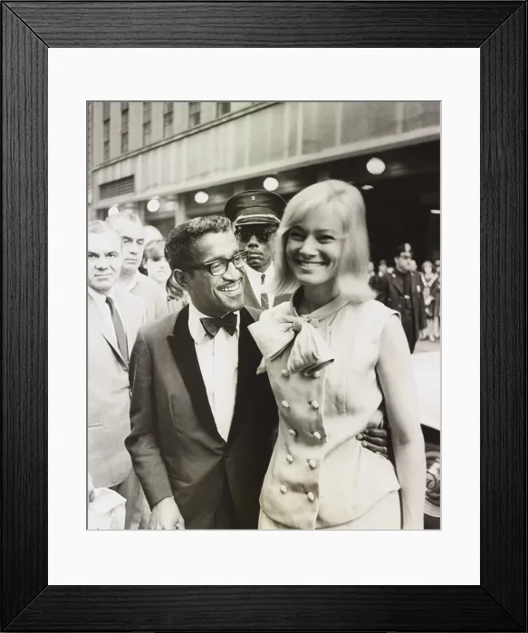 Framed Print : African America Actor Sammy Davis and his Swedish born wife, actress May Britt Framed Print : African America Actor Sammy Davis and his Swedish born wife, actress May Britt