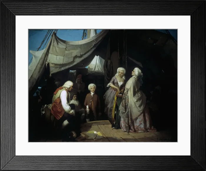 Framed Print : The young boy Goldoni in his first travel with the comedians from Rimini to Chioggia, by Vincenzo Cabianca, 1856 - 1857, 19th Century, canvas - Italy, Veneto, Verona Framed Print : The young boy Goldoni in his first travel with the comedians from Rimini to Chioggia, by Vincenzo Cabianca, 1856 - 1857, 19th Century, canvas - Italy, Veneto, Verona