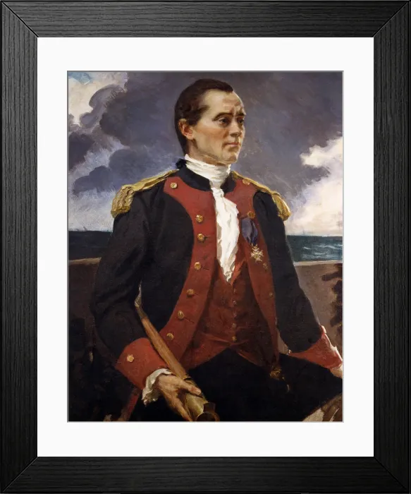 Framed Print : Captain John Paul Jones, Continential Navy, in painting by Cecilia Beaux, 1906