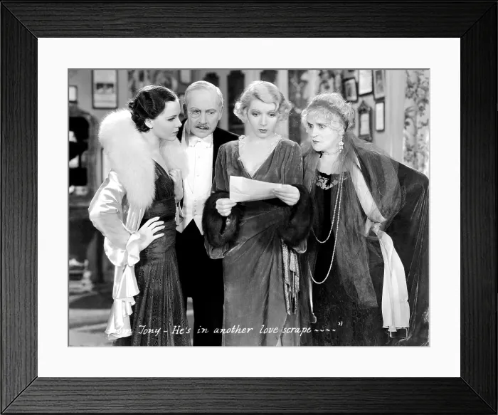 Framed Print : THE ROYAL FAMILY OF BROADWAY, Mary Brian, Arnold Korff, Ina Claire, Henrietta Crosman, 1930