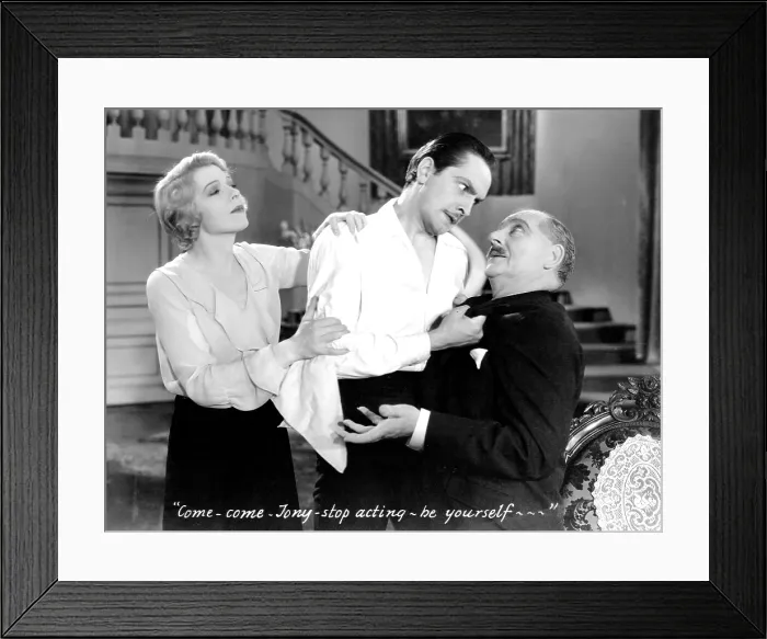 Framed Print : THE ROYAL FAMILY OF BROADWAY, Ina Claire, Fredric March (center), 1930