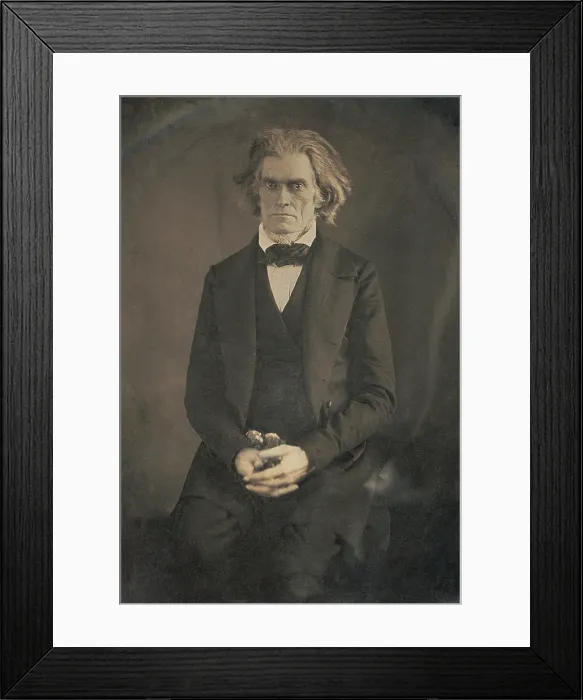 Framed Print : John C. Calhoun, Senator from South Carolina was photographed in the Capitol at Washington, by Mathew Brady, March 1849 (BSLOC_2019_7_29) Framed Print : John C. Calhoun, Senator from South Carolina was photographed in the Capitol at Washington, by Mathew Brady, March 1849 (BSLOC_2019_7_29)