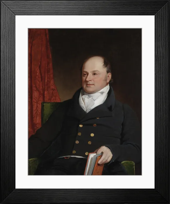 Framed Print : John Quincy Adams, 1816 portrait by British artist, Charles Robert Leslie. At this time, he was the US ambassador to Britain (BSLOC_2019_7_7) Framed Print : John Quincy Adams, 1816 portrait by British artist, Charles Robert Leslie. At this time, he was the US ambassador to Britain (BSLOC_2019_7_7)