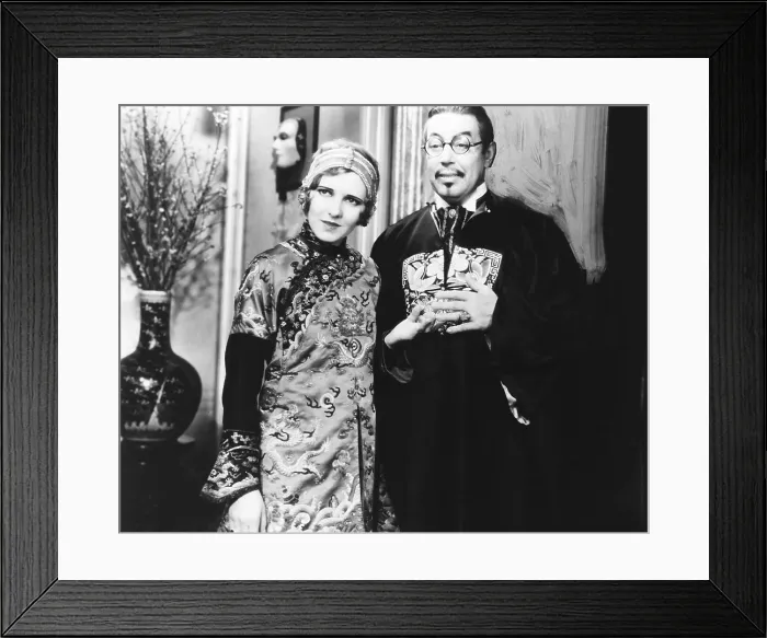 Framed Print : THE MYSTERIOUS DR. FU MANCHU, from left: Jean Arthur, Warner Oland, 1929