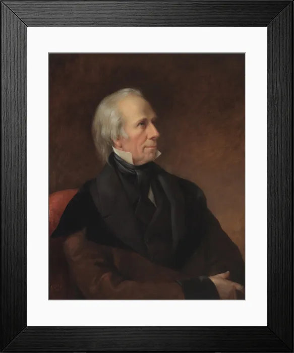 Framed Print : Henry Clay in 1846 portrait by James Reid Lambdin. His son, Henry Clay Jr. died at the Battle of Buena Vista in Feb. 1847 Framed Print : Henry Clay in 1846 portrait by James Reid Lambdin. His son, Henry Clay Jr. died at the Battle of Buena Vista in Feb. 1847