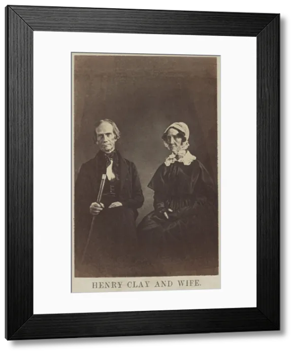 Framed Print : Henry Clay and his wife, Lucretia Hart Clay, on their 50th wedding anniversary in 1849 Framed Print : Henry Clay and his wife, Lucretia Hart Clay, on their 50th wedding anniversary in 1849