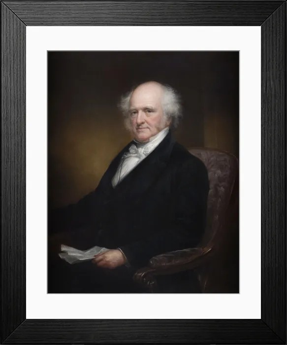 Framed Print : A portrait of New York Governor (1829) and US President Martin Van Buren (1837-1841), by Daniel Huntington ca. 1862 (BSLOC_2019_7_15) Framed Print : A portrait of New York Governor (1829) and US President Martin Van Buren (1837-1841), by Daniel Huntington ca. 1862 (BSLOC_2019_7_15)