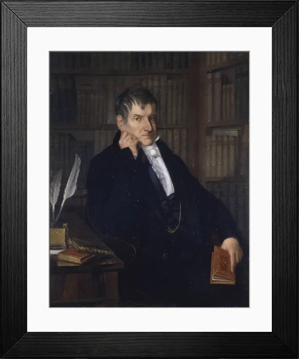 Framed Print : Portrait of Bartolomeo Gamba, by Francesco Roberti, 1816, 19th century, canvas - Italy, Veneto, Bassano del Grappa, Civic Museum. Whole artwork view Framed Print : Portrait of Bartolomeo Gamba, by Francesco Roberti, 1816, 19th century, canvas - Italy, Veneto, Bassano del Grappa, Civic Museum. Whole artwork view