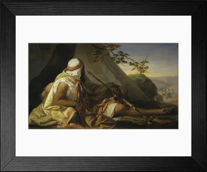 Framed Print : Bedouin, by Giuseppe Moretti Larese, 1825 - 1850, 19th century, canvas - Italy, Veneto, Treviso, Civic Museum. Whole artwork view Framed Print : Bedouin, by Giuseppe Moretti Larese, 1825 - 1850, 19th century, canvas - Italy, Veneto, Treviso, Civic Museum. Whole artwork view