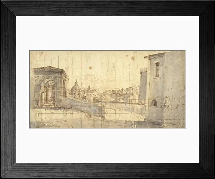 Framed Print : Campovaccino seen from the Stair in Aracoeli, by Gaspar Van Wittel also known as Gaspare Vanvitelli, 1682, 17th Century, sepia ink and watercolor - Italy, Lazio, Rome Framed Print : Campovaccino seen from the Stair in Aracoeli, by Gaspar Van Wittel also known as Gaspare Vanvitelli, 1682, 17th Century, sepia ink and watercolor - Italy, Lazio, Rome