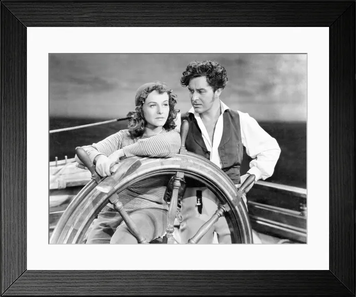 Framed Print : REAP THE WILD WIND, from left: Paulette Goddard, Ray Milland, 1942